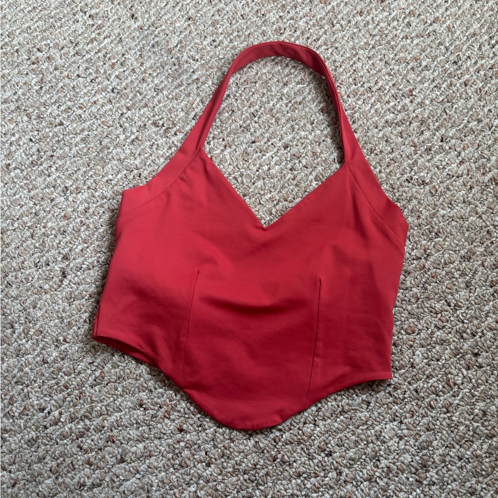 REORIA halter corset top